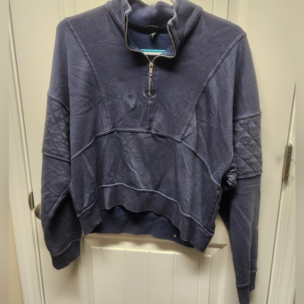 Large Navy Wild Fable Quilted Quarterzip